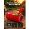 Mey İthalat® Taşınabilir Mini Bluetooth Hoparlör Güçlü Ses ve Şık Kırmızı Tasarım