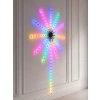 Mey İthalat® Telefon Kontrollü RGB Fireworks LED Işık Çok Renkli Dekoratif Duvar Lambası