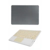 Mey İthalat® Touchpad Uyumlu Bluetooth Klavye Slim Kablosuz Wifi Q Klavye