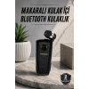 Mey İthalat® Tüm Telefonlara Uyumlu Mikrofonlu Titreşimli Makaralı Bluetooth Kulakiçi Kulaklık
