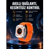 Mey İthalat® Ultra Akıllı Saat 49 Mm Çift Kordonlu Arama Cevaplama Bluetooth Bağlantılı