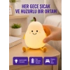 Mey İthalat® USB Şarjlı Armut Gece Lambası Dokunmatik Renk Değişimli