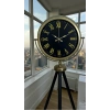 Mey İthalat® Vintage Roma Rakamlı Modern Tripod Ayaklı Saat
