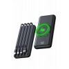 Mey İthalat® Wireless Powerbank 10000 Mah LED Ekranlı Dahili Kablolu Hızlı Şarj