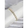 Mey İthalat® Xuping Model Zirkon Taşlı Gold Renk Kadın Bileklik