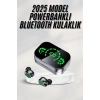 Mey İthalat® Yeni Nesil Bluetooth Kulaklık Çağrı Cevaplayabilen Dijital Göstergeli Powerbankli