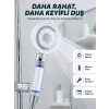 Mey İthalat® Yüksek Basınçlı Filtreli Duş Başlığı Mineral Filtreli Su Tasarruflu El Duşu