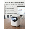Mey İthalat® Yüksek HD Görünümlü Taşınabilir Projeksiyon Cihazı
