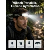 Mey İthalat® Yüksek Işıklı Şarjlı ve Sensörlü LED Kafa Lambası Kamp Lambası