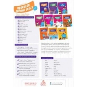 1. Sınıflar İçin Değerler Eğitimi Seti 2 (10 Kitap)