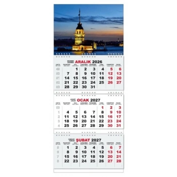 2027 Gemici Duvar Takvimi - Kız Kulesi
