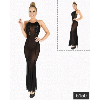 Arias Closet Göğüs Dekoltesi Sim Güpürlü Gecelik