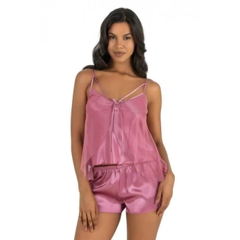 Arias Closet Gül kurusu Saten Şort Takımı