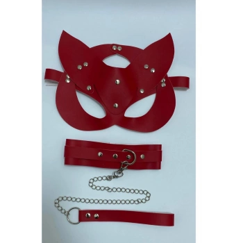 Arias Closet Kırmızı Tasma Set