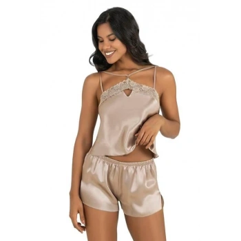 Arias Closet Taş Saten Şort Takımı
