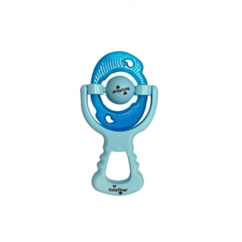 Baby Time Çıngıraklı Sulu Diş Kaşıyıcı Mavi
