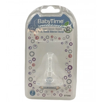 Baby Time Silikon Biberon Emziği 18+ Ay