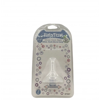 Baby Time Silikon Biberon Emziği 6-18 Ay