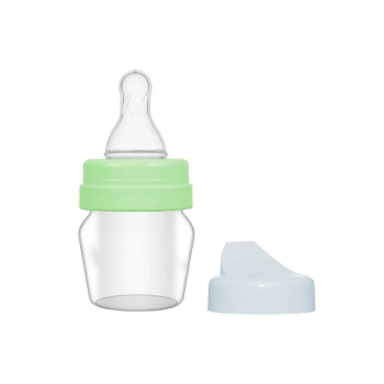 Bambino Biberon Silikon Emzik Mini Cam 30 ml - Yeşil