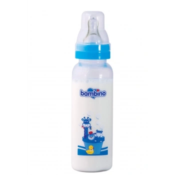 Bambino Natural Standart PP Biberon 250 ml - Mavi