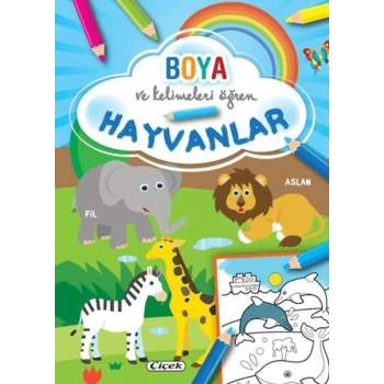 Boya ve Kelimeleri Öğren - Hayvanlar