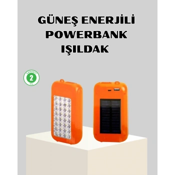 CEYLAN ADAM 10000 mAh Güneş Enerjili Powerbank ve LED Kamp Lambası