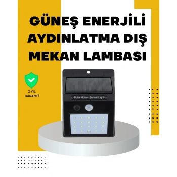 CEYLAN ADAM 144 LEDli Geniş Aydınlatma Alanına Sahip Güneş Enerjili Güvenlik Lambası