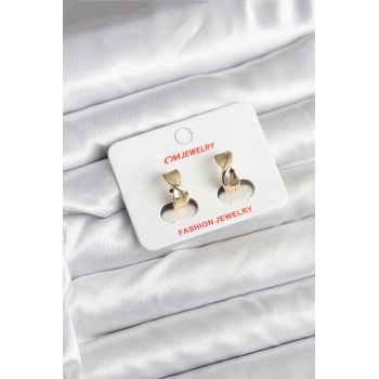 CEYLAN ADAM 14K Gold Renk Kaplama CM Kadın Küpe