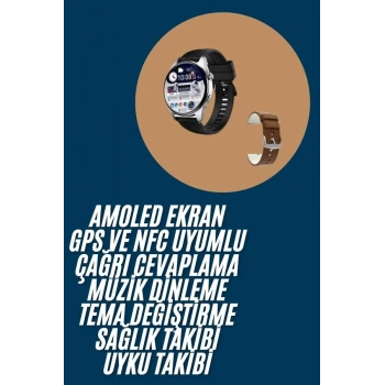 CEYLAN ADAM 2025 Model Akıllı Saat Titreşimli Uyku ve Sağlık Takibi NFC ve GPS Uyumlu