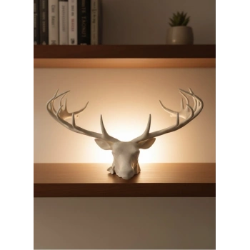 CEYLAN ADAM 25 cm Estetik Geyik Figürü Şık Ev Ofis Dekorasyonu