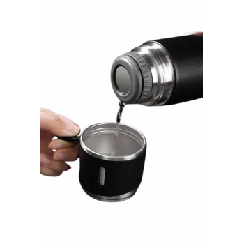 CEYLAN ADAM 3 Bardaklı Termos Seti Anneler Gününe Özel Hediye Taşınabilir Sızdırmaz Isı Koruyucu