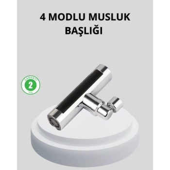 CEYLAN ADAM 360° Dönebilen Musluk Başlığı 4 Fonksiyonlu Su Tasarruflu ve Dayanıklı