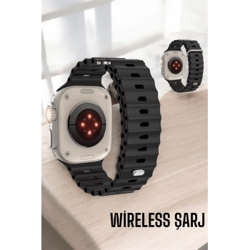 CEYLAN ADAM 45 MM Gri Kasa Ultra Akıllı Saat Sesli Görüşme, Sağlık Takibi, Suya Dayanıklı