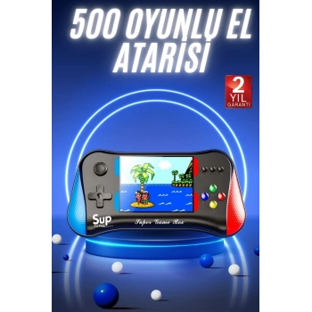 CEYLAN ADAM 500 Oyunlu Retro Sup Konsolu Taşınabilir Mini Gamepad 3,5 İnç Ekran