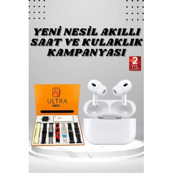 CEYLAN ADAM 7 Kordonlu Akıllı Saat Ve Yeni Nesil Kulaklık Dokunmatik Ekran Android ve İOS Uyumlu