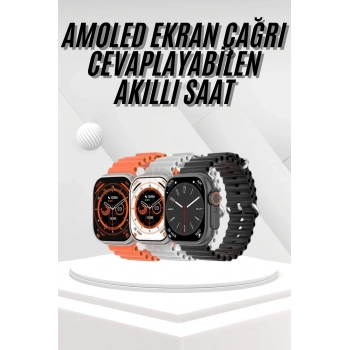 CEYLAN ADAM Akıllı Saat Bleutooth Bağlantılı Akıllı Saat Amoled Ekran 49 MM