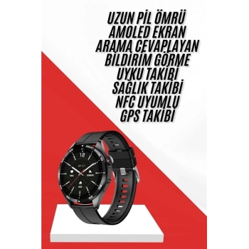 CEYLAN ADAM Akıllı Saat Ios Ve Android Tüm Telefonlara Uyumlu Çok Fonksiyonlu Amoled Ekran