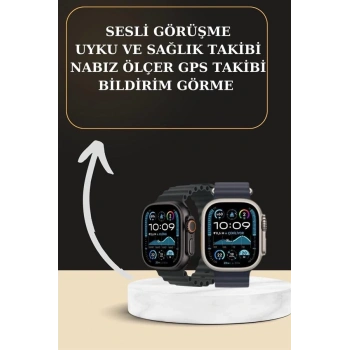 CEYLAN ADAM Akıllı Saat Sesli Görüşme Titreşimli GPS Bağlantısı Müzik Dinleme Sosyal Medya Bildirimleri