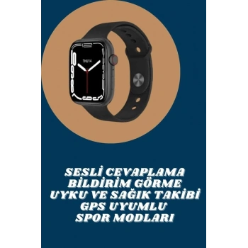 CEYLAN ADAM Akıllı Saat Tema Değiştirme Uyku ve Sağlık Takibi Sesli Asistan Bildirim Görme