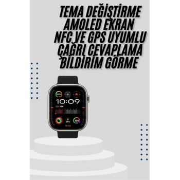 CEYLAN ADAM Akıllı Saat Uyku ve Sağlık Takibi GPS Uyumlu Tema Değiştirme