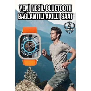 CEYLAN ADAM Akıllı Saat Uyku ve Spor Takibi Yeni Nesil Bluetooth Bağlantılı Amoled Ekran