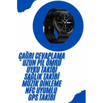 CEYLAN ADAM Akıllı Saat Yeni Nesil Üç Kordonlu Nabız Ölçer Çağrı Cevaplama