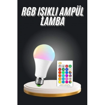 CEYLAN ADAM Ambiyans Aydınlatma RGB Led Lamba Kumandalı Renk Değiştirebilen