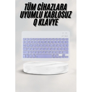 CEYLAN ADAM Android ve İOS Uyumlu Bluetooth Kablosuz Türkçe Q Klavye Renkli