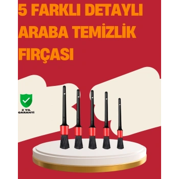 CEYLAN ADAM Araç İçi Detaylı Temizlik Seti-Araba Jant ve İç Yüzey Temizlik Fırçaları