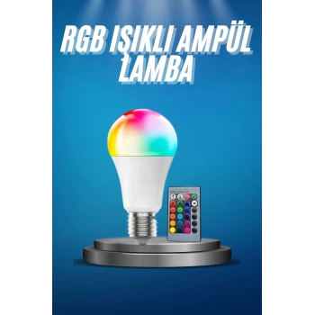 CEYLAN ADAM Ayarlanabilir Parlaklık RGB Led Ampul Beyaz Lamba Ve Renkli Ampul