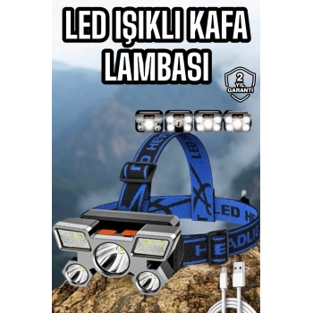 CEYLAN ADAM Balıkçı Kafa Lambası Led Işık 4 Farklı Mod Esnek ve Ayarlanabilir