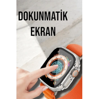 CEYLAN ADAM Bluetooth Bağlantılı 49MM Dokunmatik Akıllı Saat Sağlık ve Spor Takip Özellikli