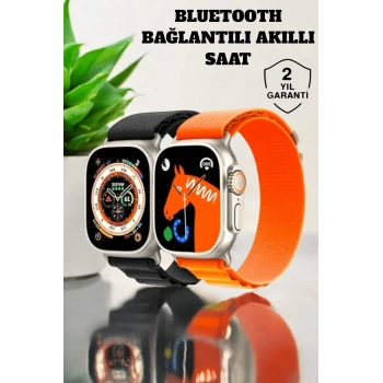 CEYLAN ADAM Bluetooth Bağlantılı 49MM Dokunmatik Akıllı Saat Sağlık ve Spor Takip Özellikli