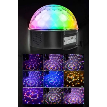 CEYLAN ADAM Bluetooth ve Uzaktan Kumandalı Çok Renkli Masaüstü Disko Topu